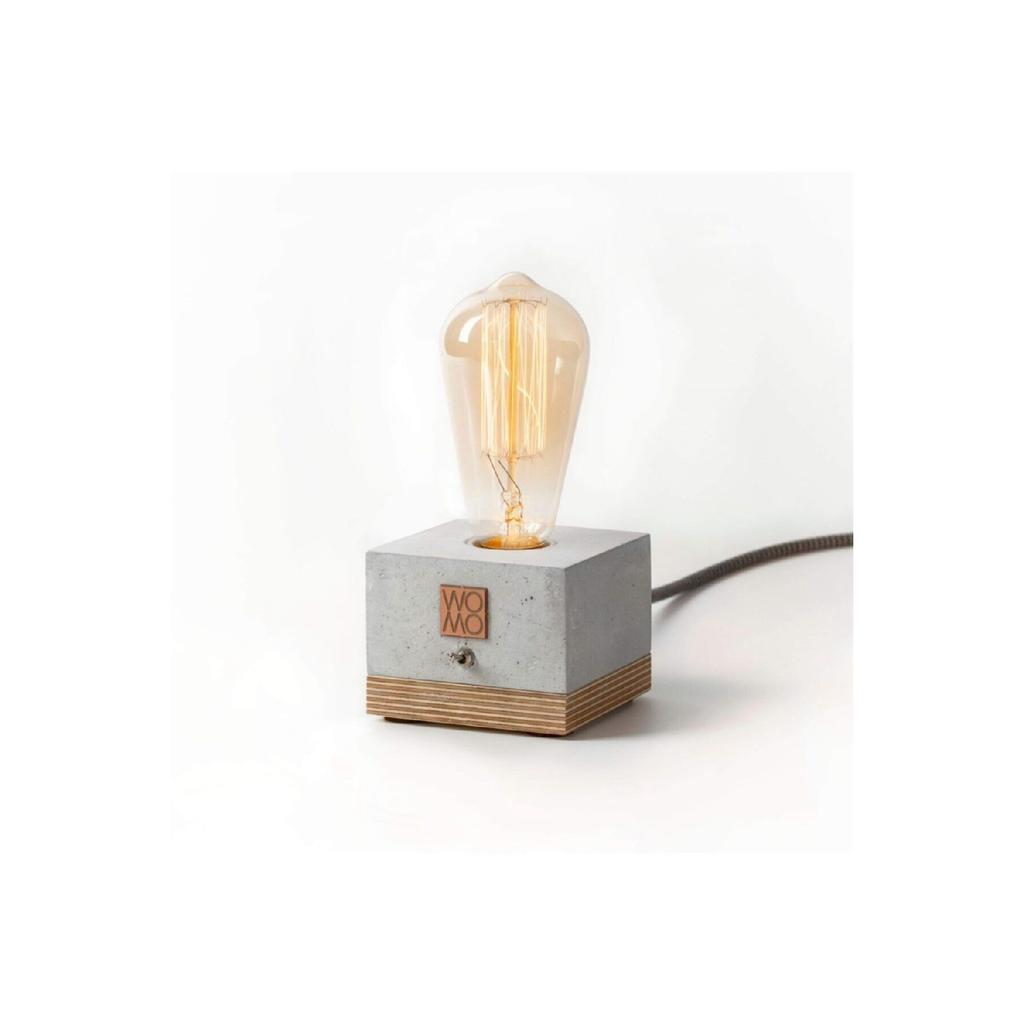 Rustic Bulb Concrete Table Lamp