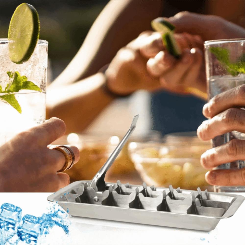 18 Slot Ice Cube Tray Movable Partition Ice Cube Maker Creative Ice Cubes Mold  Drinking