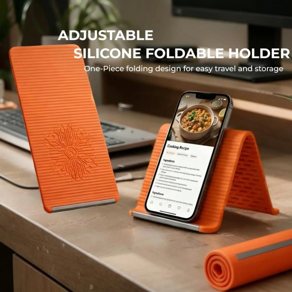 Adjustable Flexible Phone Stand Silicone Phone Bracket Foldable Silicone Phone Holder  Desktop