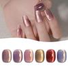 Emigoro Magnetic Gel Nail Polish, Cat Eye Gel, 6-Color Set, UV/LED Compatible (AK-Morning Glory Magnetic Gel)