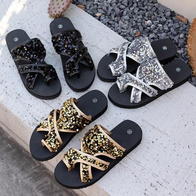 Модные женские тапочки 2024 Новые летние сандалии на платформе для пляжа Уличные универсальные тапочки Модная обувь на танкетке большого размера Шлепанцы женские