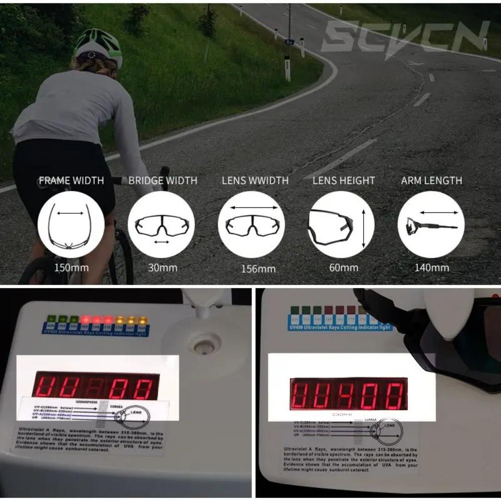 Scvcn фотохромные велосипедные очки крутые велосипедные солнцезащитные очки спортивные велосипедные очки горные велосипедные очки UV400 MTB шоссейные мужские вождение