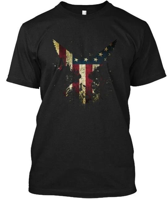 Смешная футболка с орлом Merica Eagle Сделано в США Размер до 5XL