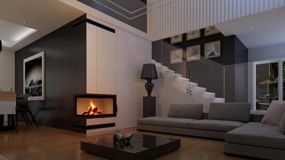 CORNER GRILLE LUFT 600x400x60 45S 80 GRAPHITE 2 Pcs