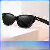 Солнцезащитные очки UV400 Black Retro Cat-Eye - модная маленькая оправа, стиль знаменитостей из Интернета