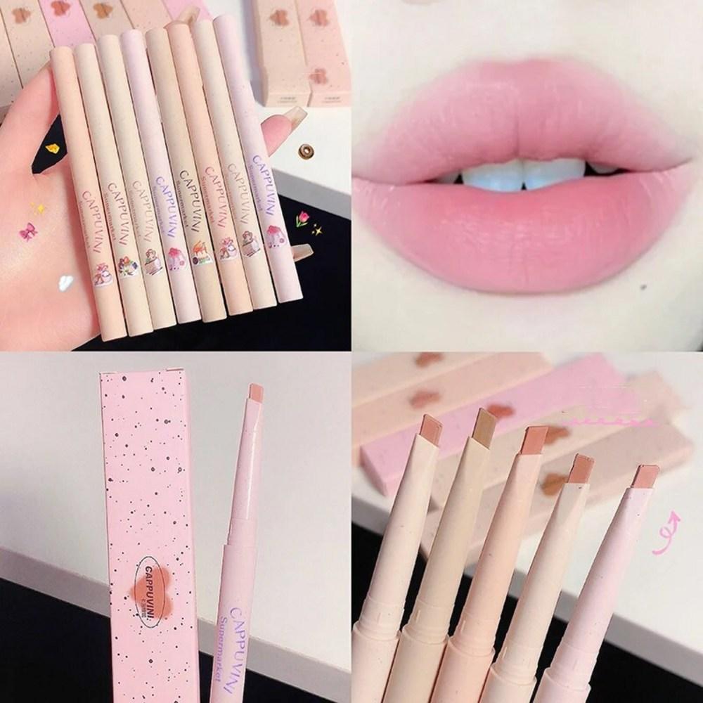 Набор помад-карандаш для губ, матовый карандаш для губ, 3D, полный набор для сексуальных губ, бархатная помада, антипригарный блеск для губ, водостойкий макияж для губ, косметика, 1 шт.