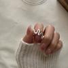 S925 Sterling Silver Korean Wave Minimalist Chic Ring