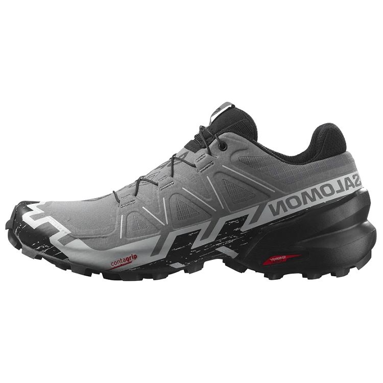 SALOMON Speedcross 6 Nylon Trail Running Shoes Men Shoes Gray Black 417380
