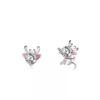 S925 Sterling Silver Little Deer Antler Stud Earrings - Light Luxury Christmas Jewelry Gift