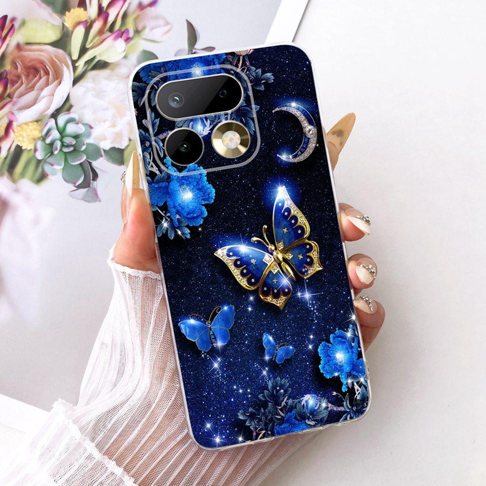 Transparent For Realme 16 Pro 5G Case Luxury Cute Cat Fashion Butterfly Cool Painted Casing For Realme RMX5121 RMX5120