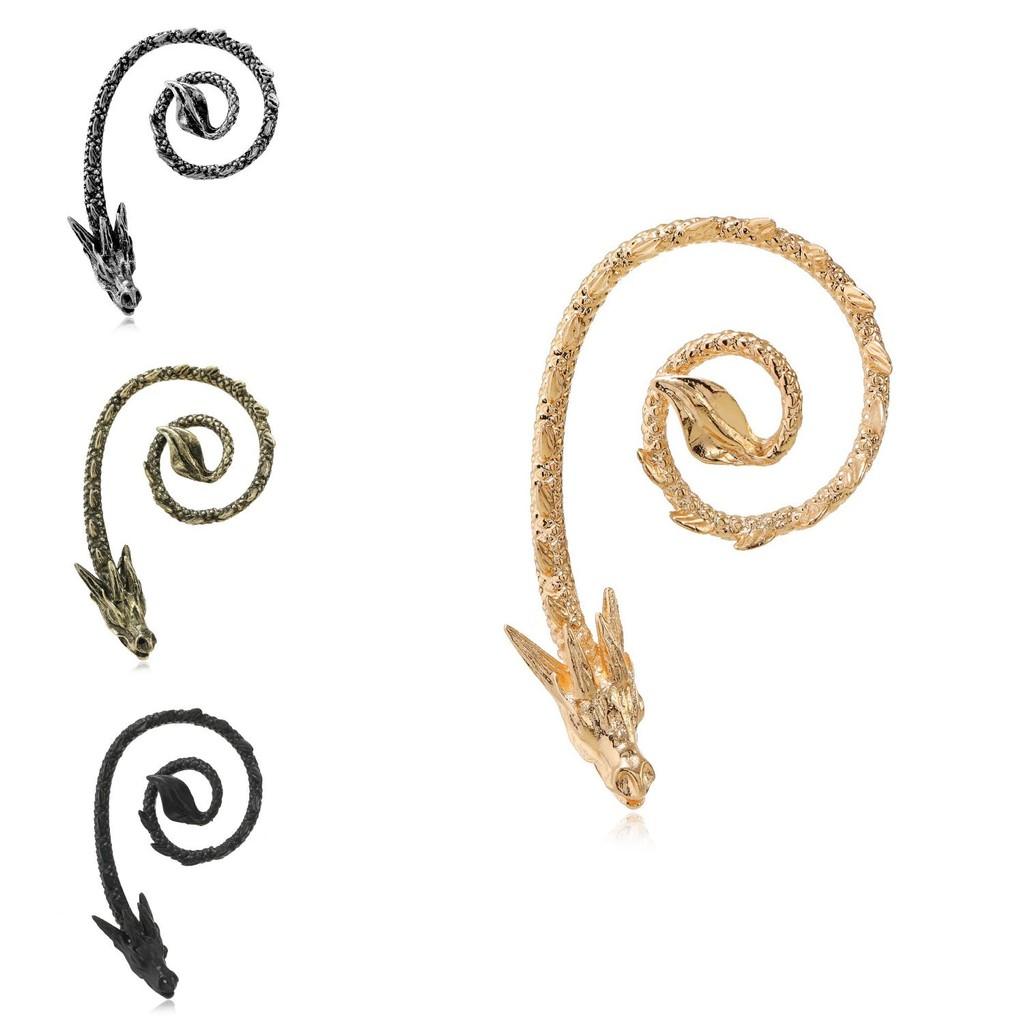 Серьга Динозавр Панк С Отделкой из Сплава Для Модных Аксессуаров