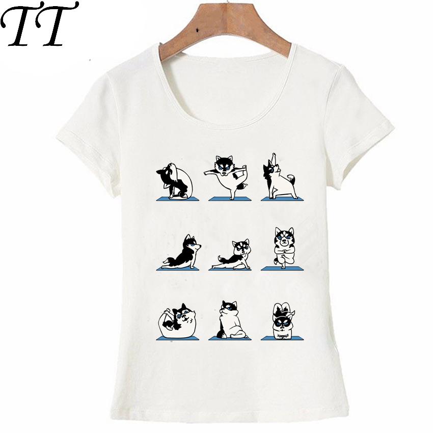 No Bad Husky exercise T shirt Women tshirt lady summer fashion TShirt funny dog design casual female Tops girl lovely Tees