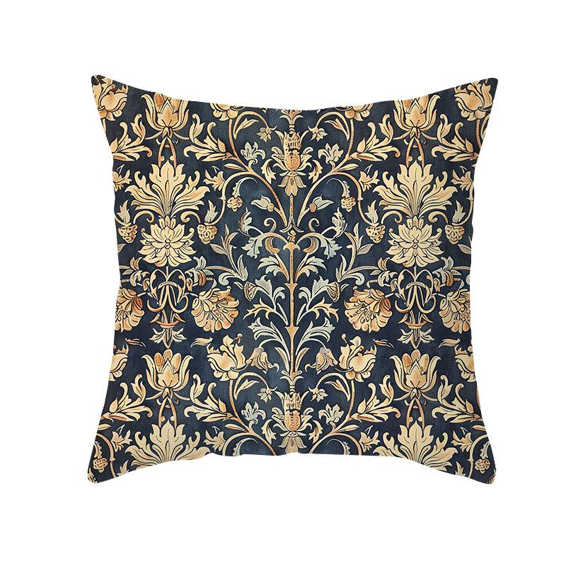 New Classic Flower Pillow Cover European Retro Style Sofa Cushion Cover Living Room Bedroom Decorative Cushion Cover