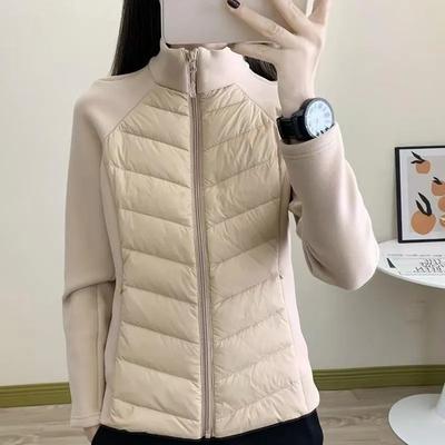 Женское зимнее дизайнерское ветрозащитное легкое и тонкое пальто, теплое осеннее однотонное спортивное пальто