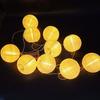 Солнечные гирлянды-фонарики 10 светодиодов Водонепроницаемая садовая гирлянда для улицы, двора, балкона