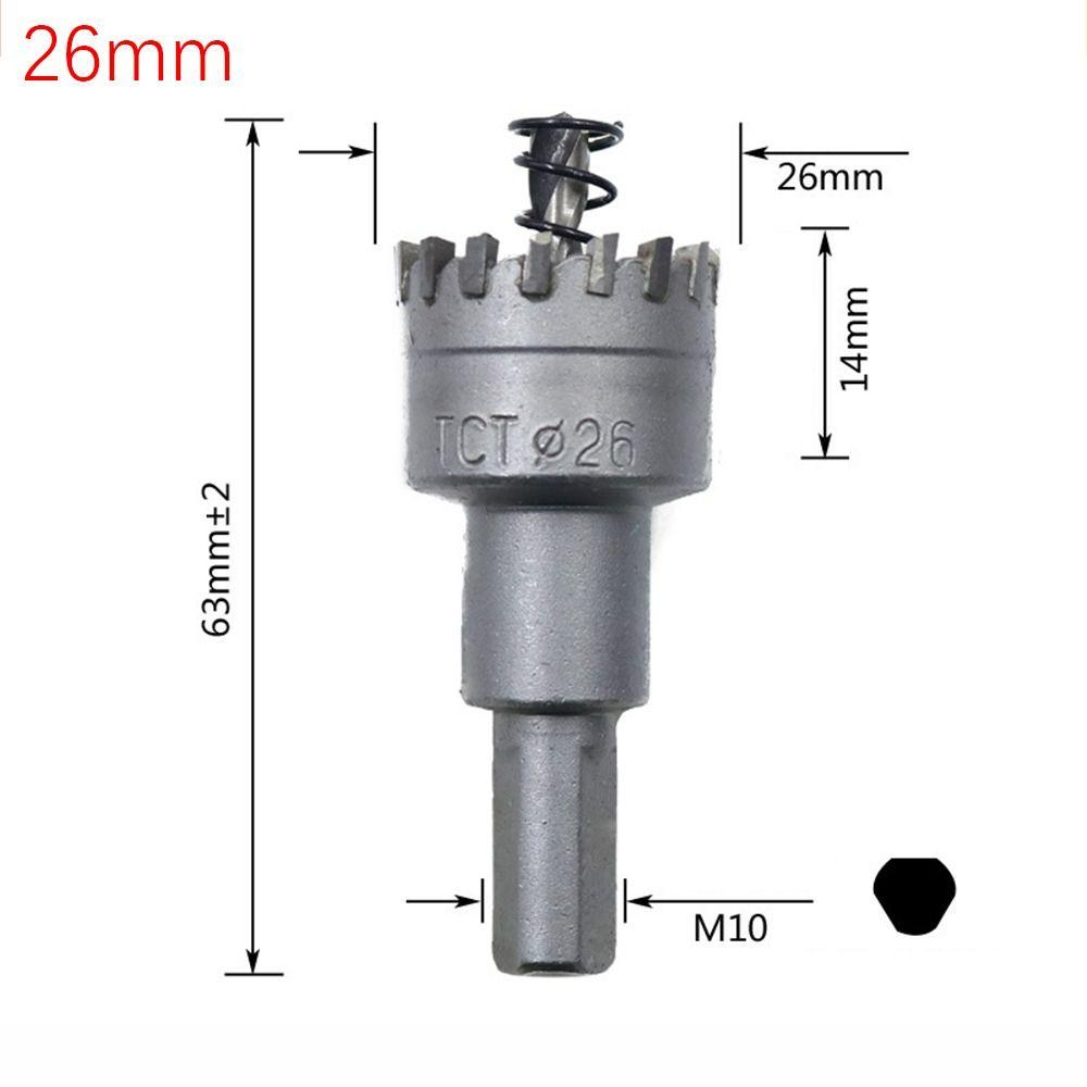 Hard Alloy Drill Bit Silver Hole Opener High-quality TCT Hole Saw Aluminum Alloy