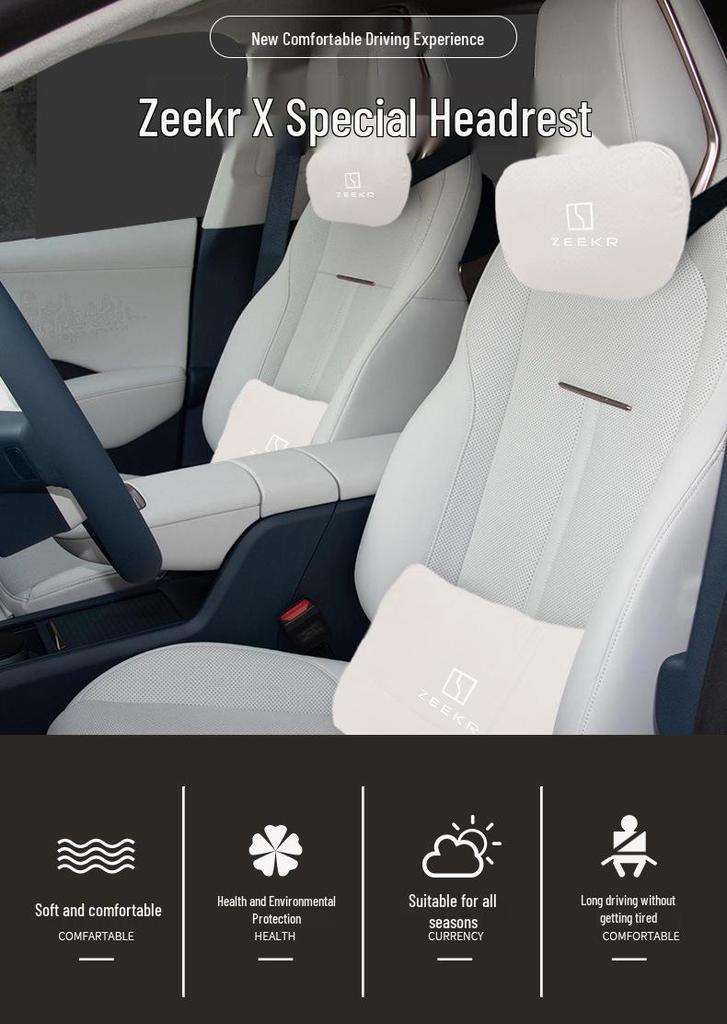 Комплект для интерьера автомобиля Zeekr X: Подушки для головы, поясницы и шеи