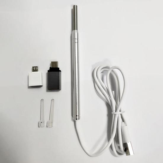 Визуальный ушной инструмент Высокоточная камера 6 светодиодных ламп с бусинами Эндоскопический инструмент для ушных ушей Зарядка через USB Умный визуальный очиститель ушей Инструмент для удаления воска Инструмент для ухода за ушами