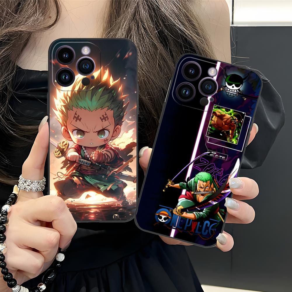 Anime Zoro Mobile Phone Case for iPhone 17 16 15 14 13 12 11 X XR XS 8 7 Pro Max Plus Mini Colour Protective Luxury Pretty
