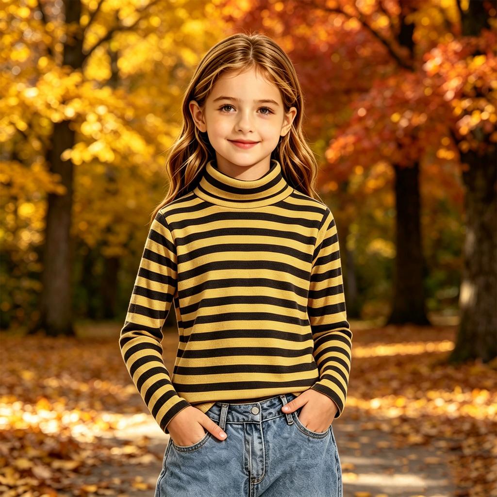 Boys Girls Kids Long Sleeve Hooded Sweatshirt with Pocket Color Casual Pullover