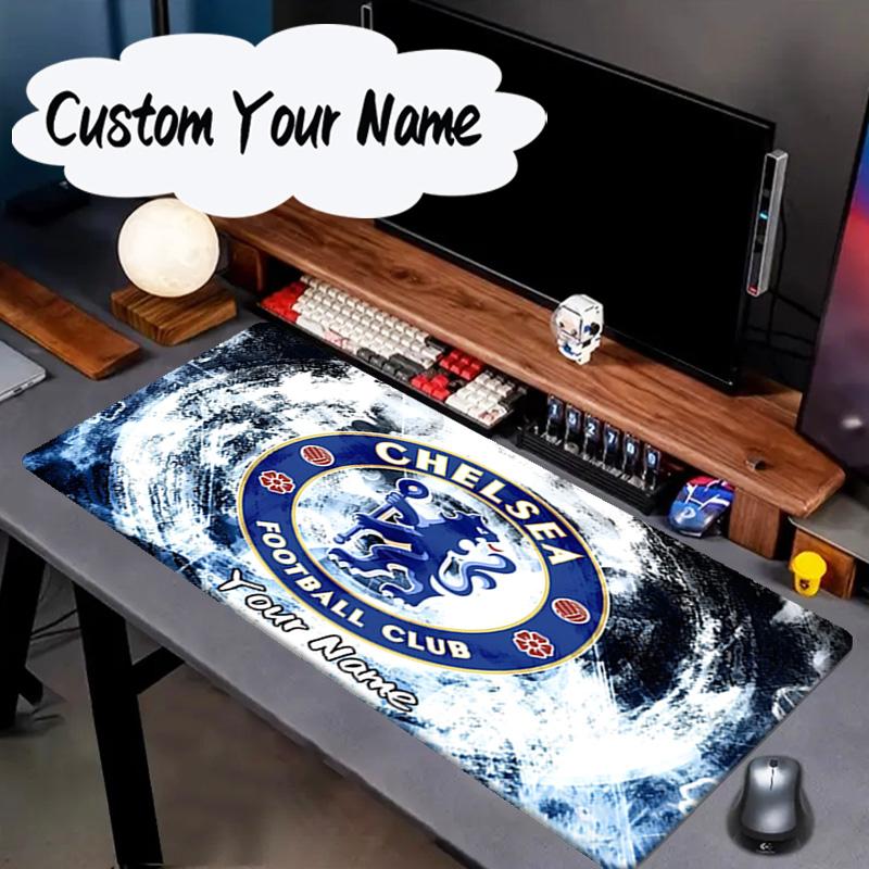 Custom Name Mouse pad Chelsea Football Club Crest Mouse pad, Gaming Mouse Pad, keyboard pad, Desk Decor for computer notebook Fan Birthday Gift