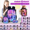 3-Piece Game Backpack School Bag For Teenagers Boys And Girls Travel Study Backpack And Lunch Box And Pencil Bag