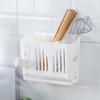 Home Chopsticks Storage Rack Cage Wall-mounted Drain Spoon Fork Knife Holder