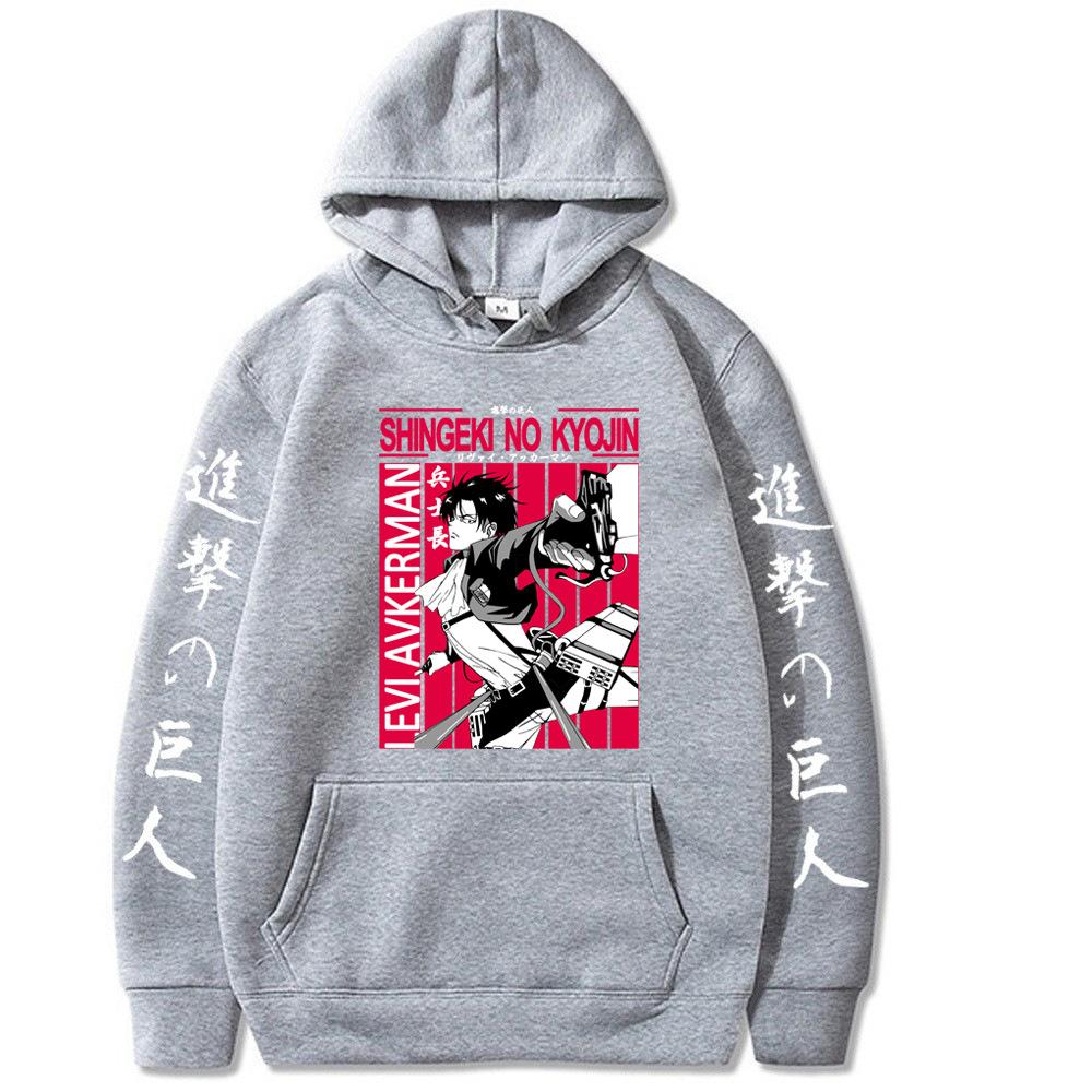 Аниме, принтованный свитер с капюшоном, толстовка мужская, новый топ