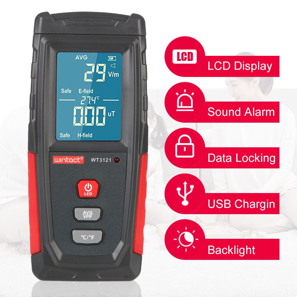 Тестер электромагнитного излучения, дозиметр радиационного монитора, тестер электрического поля, ЭДС, детектор для компьютера, телефона, счетчик, высокая точность