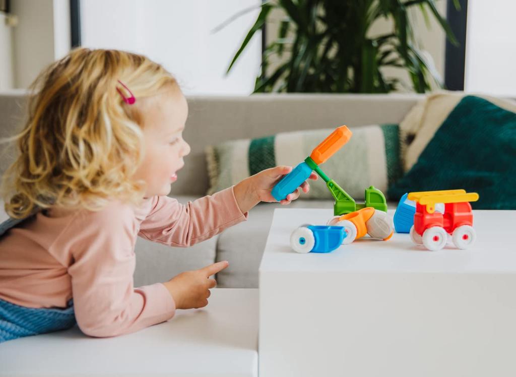 Smartmax First Magnetic Toy for Toddlers, Vehicles, 13 Pieces, SMX226, Authentic