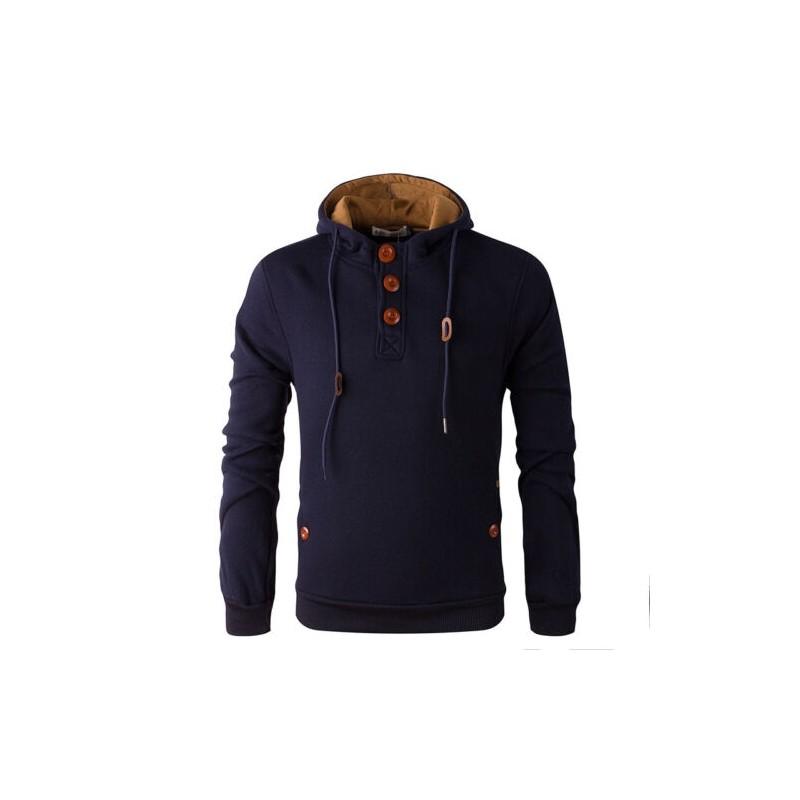 Men's Winter Cowl Neck Hooded Sweatshirt Coat Jacket For Ultimate Comfort And Style