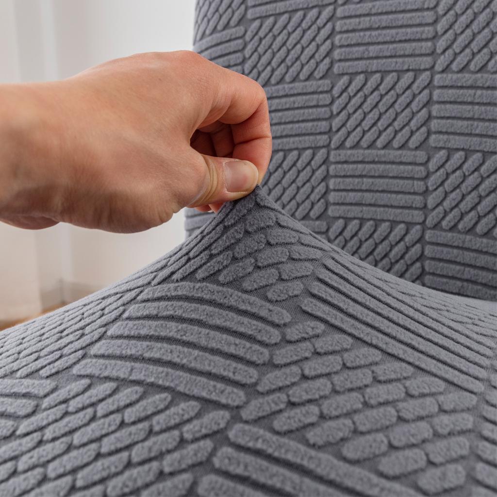 1Pc Thick Stretch Dining Chair Covers ProtectorsJacquard Parsons Chair Slipcover