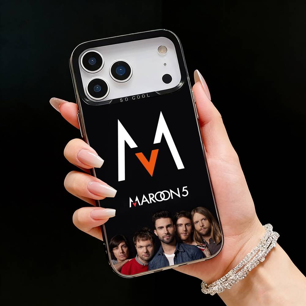 M-Maroon 5 Группа A-Адам Левин Чехол для телефона Для iPhone17, 16,15,14,13,12 Pro Max Черный Конфетный Матовый Ударопрочный Чехол