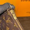 [Pre-Owned] Pochette Monogram Zip Closure PVC Handbag - Excellent #WYBF09