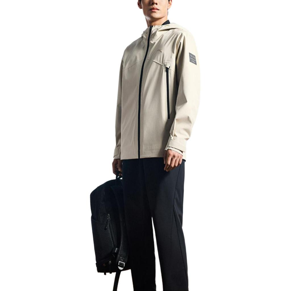 Anta Comfortable Outdoor Mountaineering Waterproof Windproof Breathable Jacket Men Jackets Cool-Gray 152437605-1