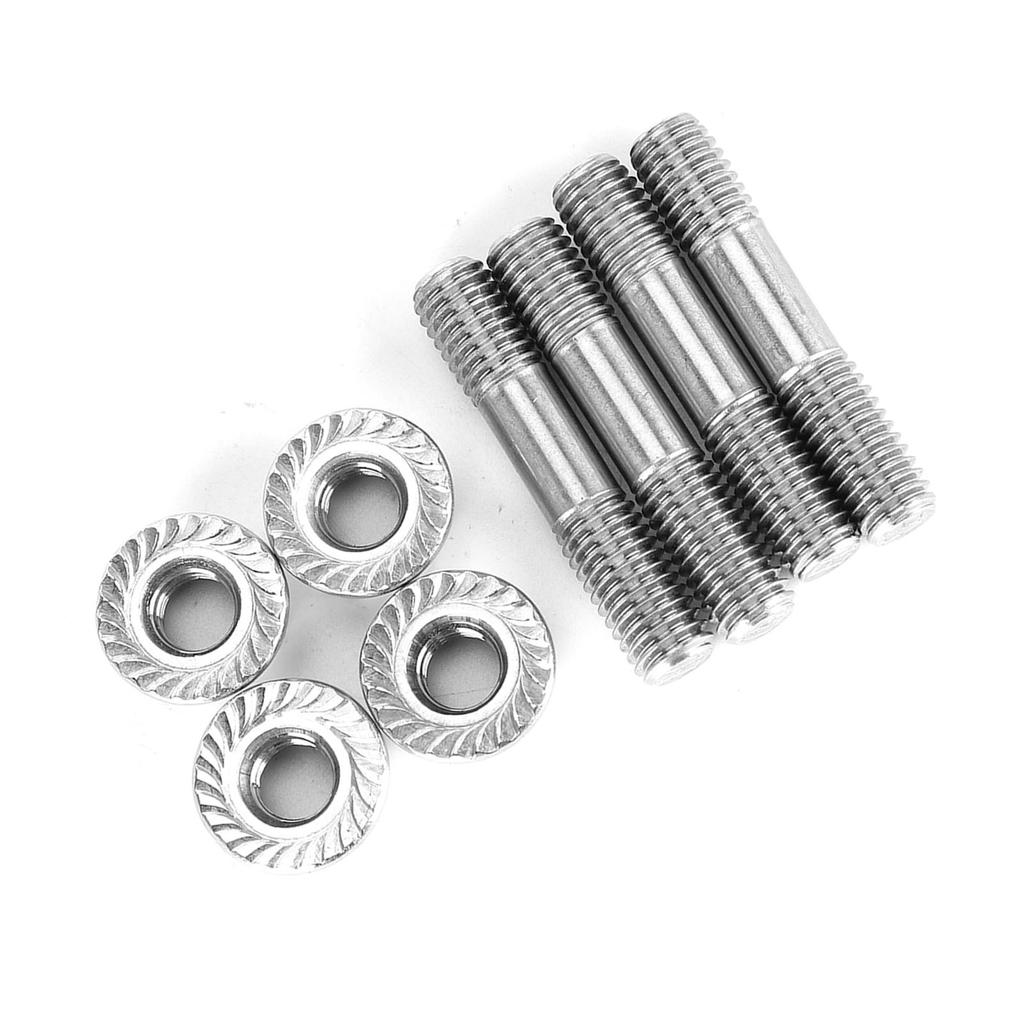 4pcs Car Exhaust System Stud Nuts M8x1.25 42mm1.65in T25 T28