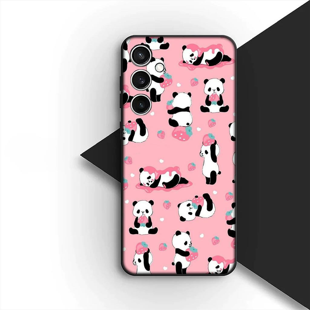 Lovely Panda Cute Silicone Cover for Xiaomi Redmi Note 12 11 10 Pro 10A 10C 12C 13C Note12 12Pro Coque Phone Case