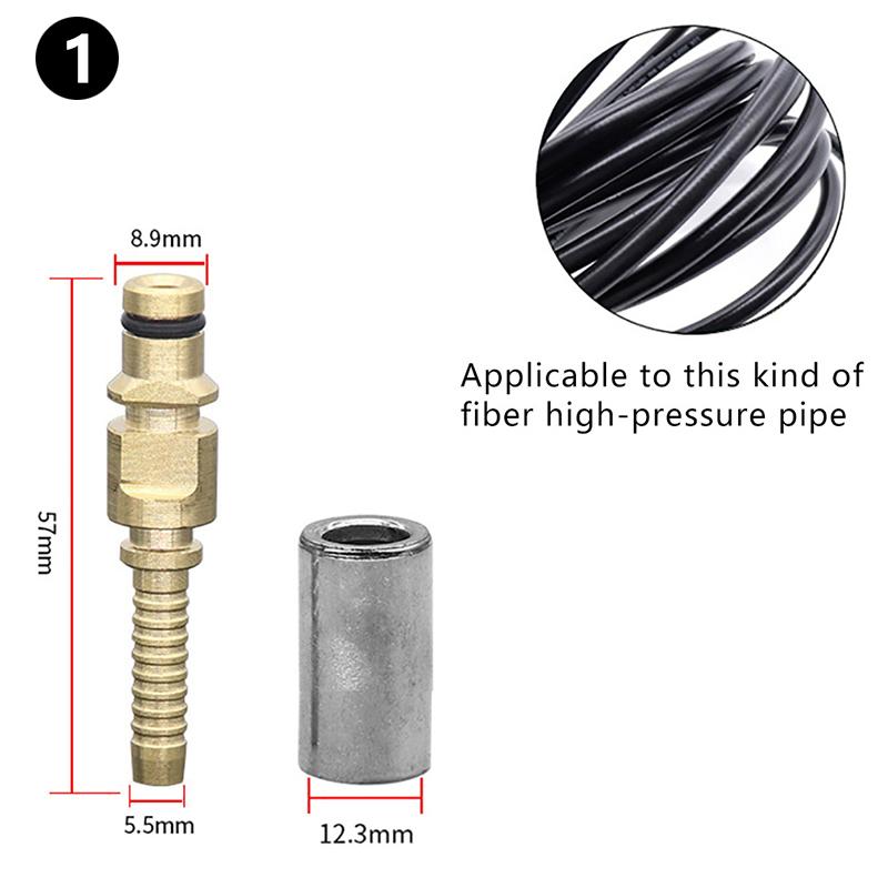 Штуцер для шланга с муфтой для мойки высокого давления Karcher K, адаптер для ремонта наконечника трубы