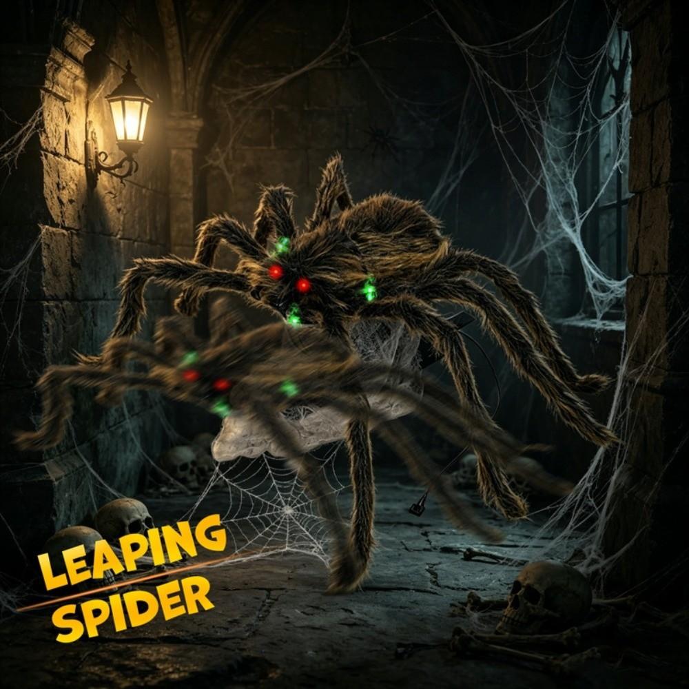 Bendable Legs Plush Spider Realistic Plush Bar Decorative Props Yard Decoration