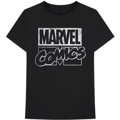 Marvel Comics Хлопковая футболка унисекс с логотипом для взрослых