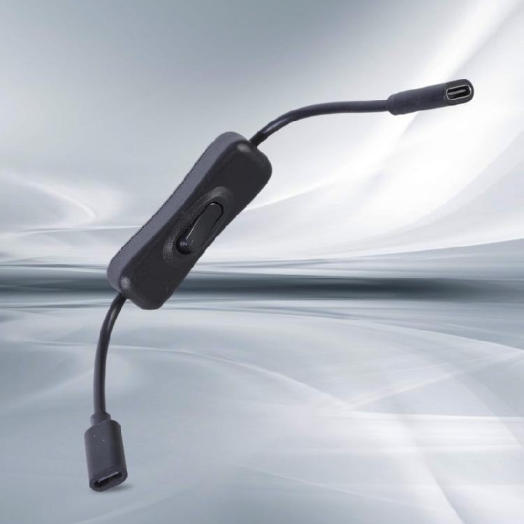 Удлинительный кабель USB Type C, скорость передачи 480 Мбит/с, удлинитель с портом типа «мама», линия передачи данных с выключателями питания
