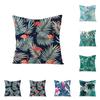 Plant Leaf Linen Pillowcase Car Office Pillowcase