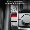 Верхняя отделка замшей LHD RHD Наклейка для Mazda 3 BP Axela CX30 CX-30 2024 2025 Электронный ручник Паз