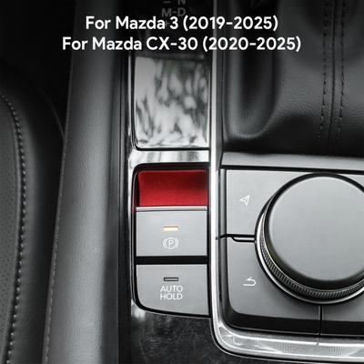Верхняя отделка замшей LHD RHD Наклейка для Mazda 3 BP Axela CX30 CX-30      2024 2025 Электронный ручник Паз