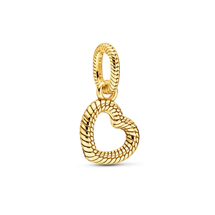 Sparking Gold Heart Clip Family Tree Dangle Charm Beads Fit Snake Silver Bracelet Necklace Beads For Diy Jewelry Women Gift