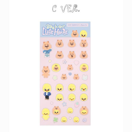 Предзаказ 6-го фанмитинга Stray Kids Stay in Our Little House Набор 3D стикеров SKZOO