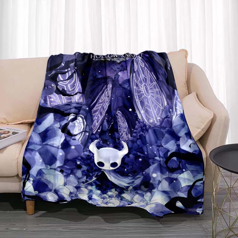 Одеяло Hollow Knight, игровое фланель, новинка, теплая фланель из микрофибры, прочная для детей и взрослых, дорожное покрывало, чехол для дивана