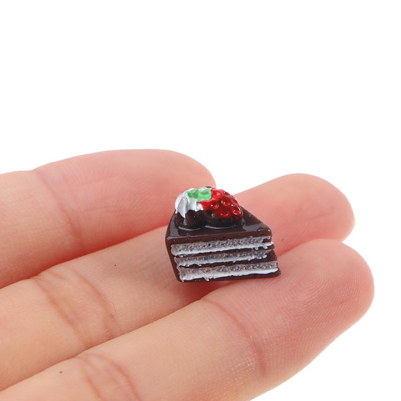 5 шт. 1:12 кукольных миниатюрных кухонных игрушек, аксессуары для игрушек с клубничным тортом