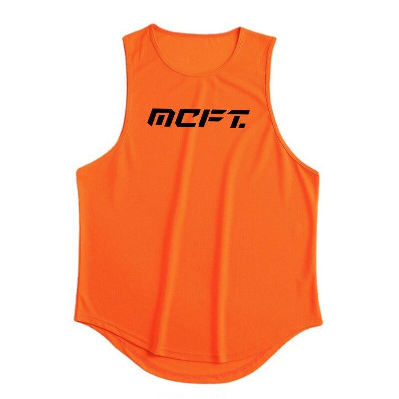 Muscleguys Summer Fitness Sweat-absorbing Breathable Sleeveless T-shirt Fashion Brand Printing Vest Men's Outer Wear Street Fashion Tops