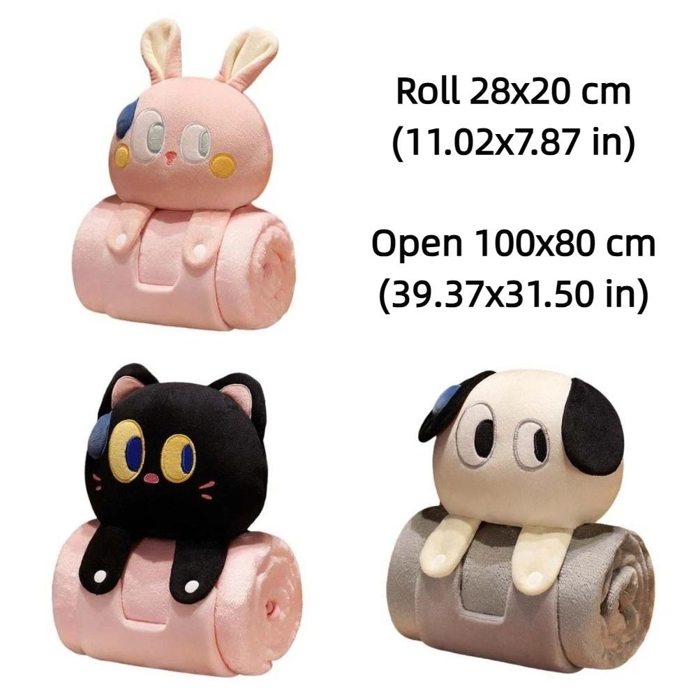 Sleep Cloak Shawl Blanket PP Cotton Swaddlings Cartoon Cartoon Doll Nap Blanket  Office Nap